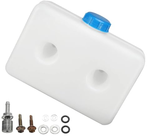 Kacepar Calentador de aire para coche, tanque de combustible de plástico de 5 L, calentador de estacionamiento de doble agujero, tanque de aceite, compatible con coches, camiones, calentador de
