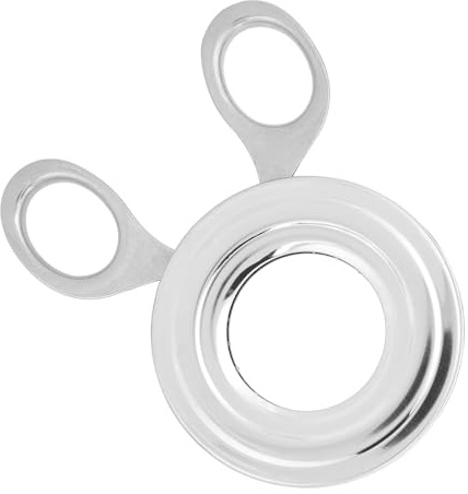 Eacam Eierschneider aus Edelstahl, Einfach zu Bedienendes Küchenwerkzeug mit Hochglanzpoliertem Design, Eierschalenschere mit Mehreren Zähnen, Schälwerkzeug für Sauberes Schälen,