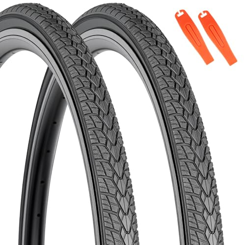 Fahrradreifen 700x35C | ETRTO 37-622, Max 50PSI Drahtreifen für Trekking-, City-, Hybrid- & E-Bike, Allwetter Straßen- und Schotterreifen