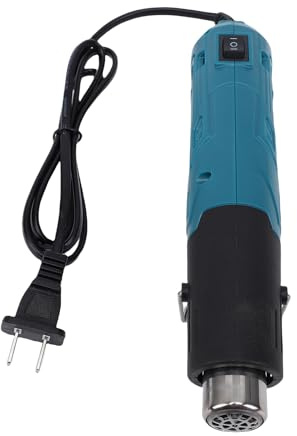 Spacnana Pistola de Calor, Mini Soplador de Aire Caliente de Mano de 300 W con Temperatura Dual 482 °F/662 °F y Soporte Plegable para Manualidades DIY Envoltura Retráctil en Relieve (Enchufe de la UE)
