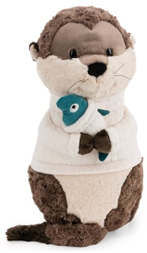NICI Kuscheltier Otter Ophelio mit Fisch figürlich 40x20cm - 63252 | Weiches Stofftier aus Plüsch zum Liebhaben, Knuddeln & Spielen, tolles Plüschtier Geschenk für Kinder & Erwachsene