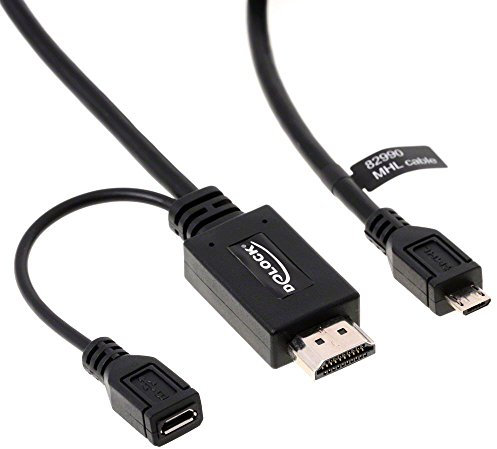 DeLOCK 82990 cavo di interfaccia e adattatore MHL Male HDMI Male + micro USB B Female Nero