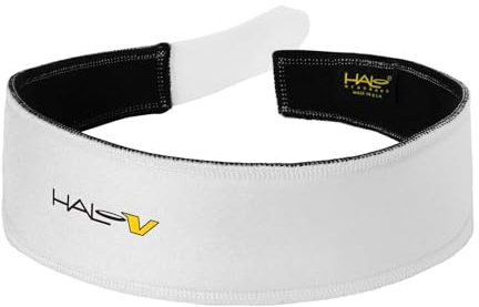 Halo Headband Fascia per il Sudore Velcro Bianco Unisex Adulto per Corsa