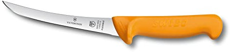 Victorinox Swibo, coltello da cucina/disossatore con lama normale e flessibile da 16 cm, giallo