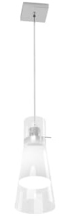 lámpara de Techo De Moderna Una Luz Cristal cónico borde Transparente cilinder 1079/S1