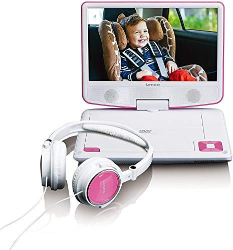 STL Lenco DVP-910 Portable DVD Player Convertible 9 Noir - Rose