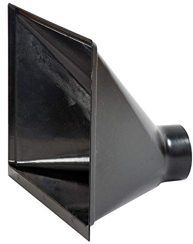 Unbekannt Absaugtrichter, 410 x 325 mm, Kunststoff, Schwarz