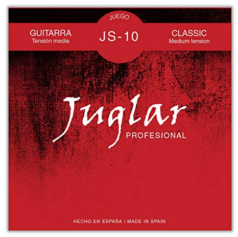 Juego de Cuerdas para Guitarra Clásica Española Juglar JS-10 Profesional Tensión Media