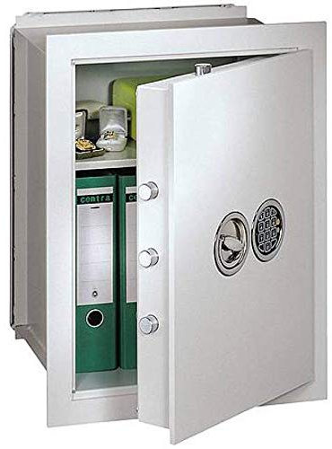 Müller Safe VN 6 Wandtresor, Mechanisches Kombinationsschloss ZKS anstatt des Doppelbartschlosses, Grad 0 nach EN 1143-1, H62xB49xT30 cm, 66 kg