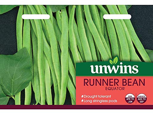 Unwins Vegetable Seeds - Runner Bean Equator
