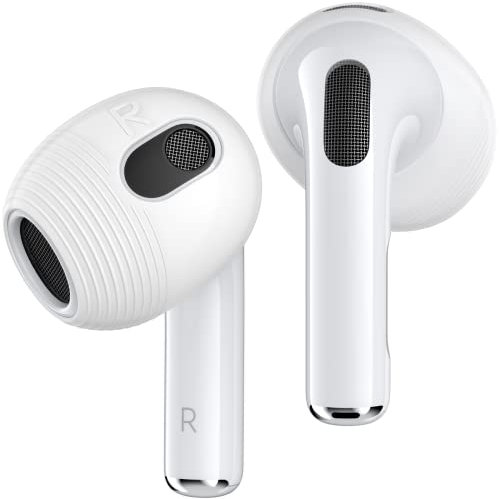 Gcioii Ohrpolster für AirPods 3 Silikon 3 Paare Earbuds eartips Anti-Rutsch Sport Ohrhörer Abdeckungen【in den Ladekoffer Passen】 Kompatibel mit Apple AirPods 3rd Generation (Transparent)
