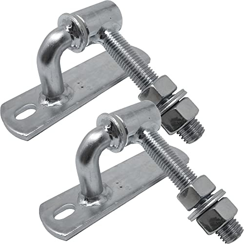 2 x Einstellbare Torangel M16 mit Anschraubplatte Torband Torscharnier