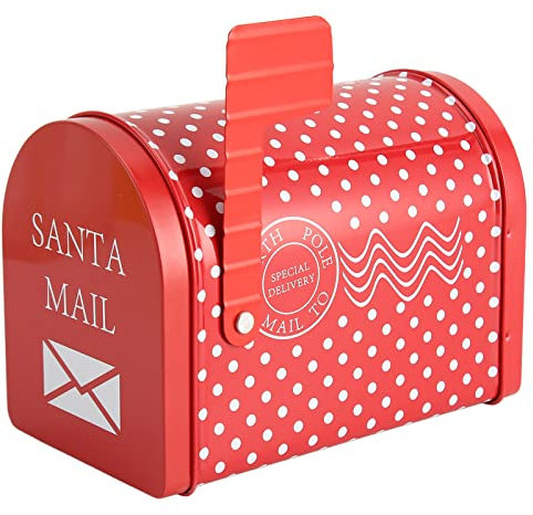 Boîtes de Rangement en Forme de Boîte aux Lettres, Boîtes de Rangement en Métal Polyvalentes Belles et Pratiques pour les Boîtes-cadeaux Boîte à Sucre en métal 13.5 x 8 x 9.5 cm