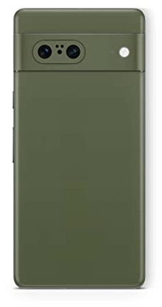 Skins4u Schutzfolie Skin Cover Skins Design Folie Kratzerschutz Aufkleber kompatibel mit Google Pixel 6a solid-State-Olive