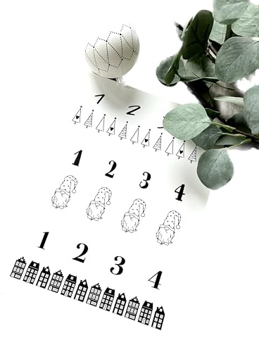 DIN A4 Kerzensticker Kerzentattoos Advent Folie für Stumpenkerzen