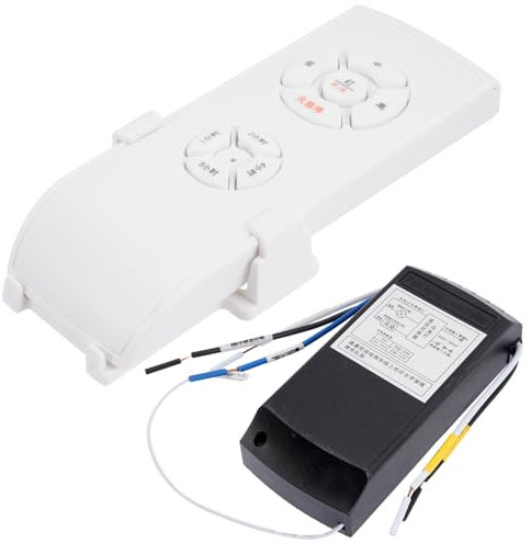Veemoon 1set Ceiling Fan Remote Wireless Replacement Remote for Ceiling Fans Speed Timing Function Easy Installation Compatible