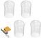 SRTSTR 4 Pièces Crapaudine de Gouttière Filtre Gouttiere Grille de Gouttière Filtre de Gouttière Aluminium Protection de Gouttière Métal Gardes de Gouttière pour Maison Avant-Toit Tuyau de Descente