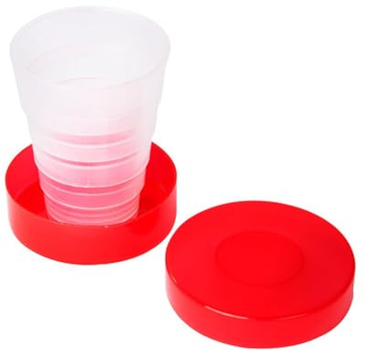 Generico Vaso plegable de 120 ml, plegable, de viaje, portátil, plegable, reutilizable, para adultos y niños
