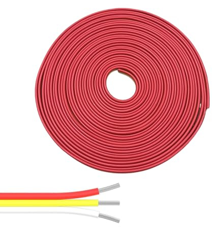 ENQIMAOYI 32,8ft/10m 3-poliges Verlängerungskabel, 22AWG Kupfer, für COB SMD 2835 5050 LED Strip Lights, verschiedene Niederspannungsgeräte (5,12V 24V)