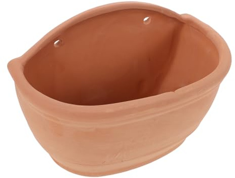 Yardenfun Vaso Da Parete Sospeso in Argilla Portapiante Da Parete Vaso Per Piante Da Balcone Fioriera Sospesa Decorazione Murale Pratica Per Interni Ed Esterni