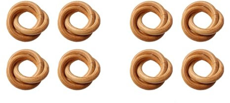 ISTOVO 8 StüCk Servietten Ringe, Kreise für Makramee Servietten Schnallen, Servietten Ring Halter für Bauernhaus, Hochzeit, Tisch Dekoration