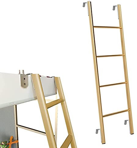 Etagenbettleiter zum Einhängen, Etagenbettleiter aus Metall, Ersatzleiter zum Einhängen für Wohnheime/116 cm/45 Zoll