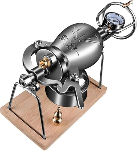 304 Stainless Steel Puffed Rice Maker, Traditional Chinese Retro Popcorn Machine, Hand Small Stovetop Popcorn Machine Home High Pressure Popcorn Maker(200ml)