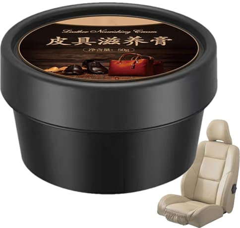 Crema per la pelle – condizionatore e restauratore, crema per il restauro della pelle | Crema idratante naturale per divani auto, borse, balsamo per la cura della pelle non tossico rivitalizza tutti i