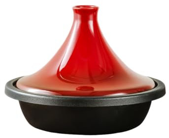 Tajine de Hierro Fundido Rojo 27cm