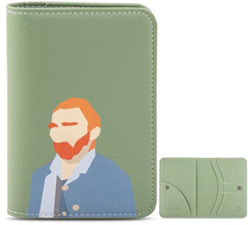 Lychii Reisepass Hülle, RFID-blockierend, Passport Holder für Damen Herren, Tasche für Reiseunterlagen, Reisepass etui Organizer Reisedokumente