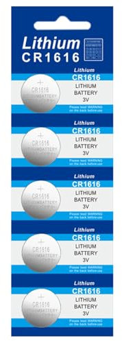 CR1616 - Batería de botón de litio de 3 V, paquete múltiple de larga duración, fácil de reemplazar para relojes, fuente de alimentación, batería de 5/10 unidades