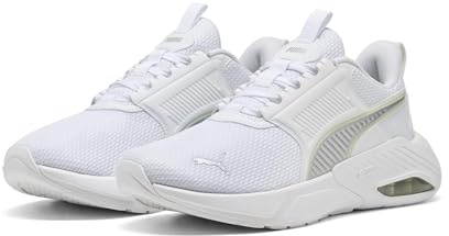 Puma X-Cell Nova FS - Scarpe da Corsa su Strada, Unisex, Colore: Bianco/Argento/Mela Spritz, Taglia 40, Puma White Puma Silver Apple Spritz, 42.5 EU