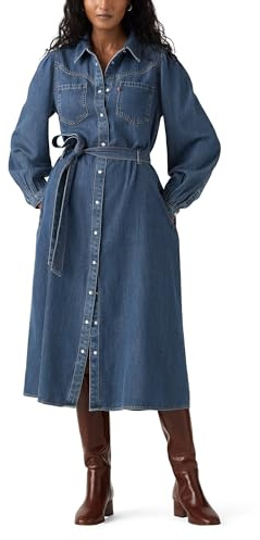 Journey LS Maxi Dress Celestial Blue, Azul Celestial., M