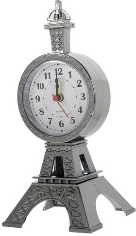 Ipetboom Reloj Despertador de Escritorio Diseño Torre Eiffel Vintage