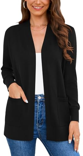 Wiwclo Veryoung Women's 2026 Sleeveless Cardigan Sweaters Fashion Casual Soft Knit Office Duster Vests with Cozy Pockets