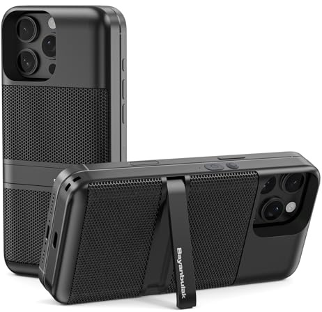 Bayanbulak MagTune Max - Altoparlante Bluetooth magnetico per iPhone 16/15/14/13 Pro Max, altoparlante portatile wireless MagSafe con cavalletto, doppio driver, 12 ore di riproduzione, impermeabile e