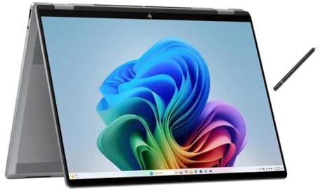 HP OmniBook X Flip 2-in-1 16 FHD+ Touch Screen Laptop |AMD Ryzen AI 5 340|AMD Radeon 840M | Copilot|Backlit|Meteor Silver| 16GB RAM DDR5 | 512GB SSD |Windows 11 Home|Bundle with Stylus Pen