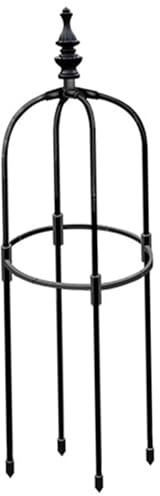 Obelisco Traliccio 90 cm di Altezza Rotondo Addensato Antiruggine Cornice per Topiaria per Piante Rampicanti Fai da Te Cornice per Piante Facile da Montare per Rampicanti da Giardino per Inter