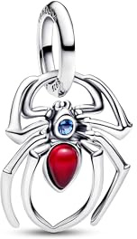 Pandora Moments Marvel Spiderman 794224C01 Charm en Argent Sterling avec Cristal Artificiel Compatible ME and Moments