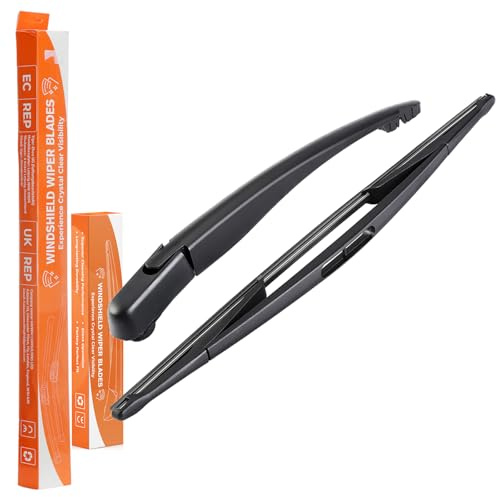 ISINEVER Heckscheibenwischer Set Kompatibel mit Opel Corsa C 2000-2009 Meriva 2003-2010 Combo 2001-2011, Hinten Wischerarm Scheibenwischer Arm & Blatt Set (2er Set: 420mm/335mm)