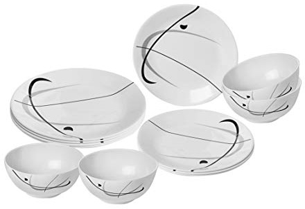 BRUNNER Melamin Geschirr Campinggeschirr Serenade 12tlg Antislip