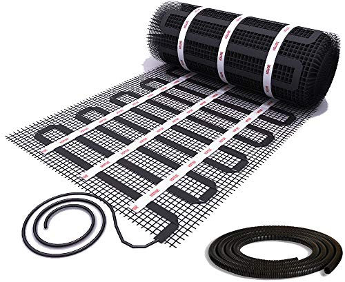 6m² Mi-Heat 17/5 Black 150Watt/m² Heizmatte mit 17mm breiten Heizleiter | elektrische Heizung Dünnschicht nachrüsten Flachkabel Altbau Neubau