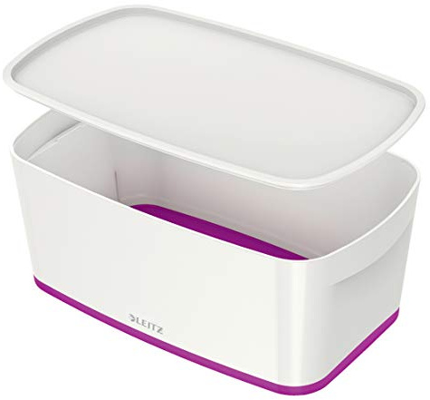 Leitz MyBox WOW Small with lid, Storage Box, Purple