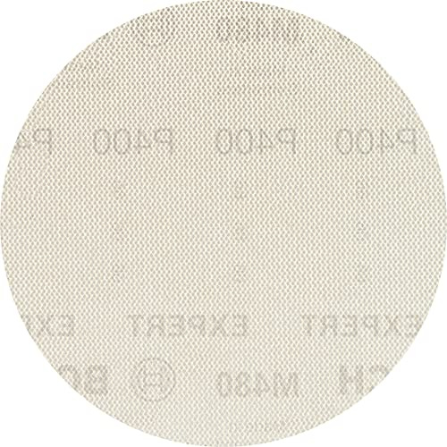 Bosch 5x EXPERT M480 Sanding Net | for Paint on wood, Hardwood, Grit 400, Professional Accessory Random Orbital Sander, Orbital Sander