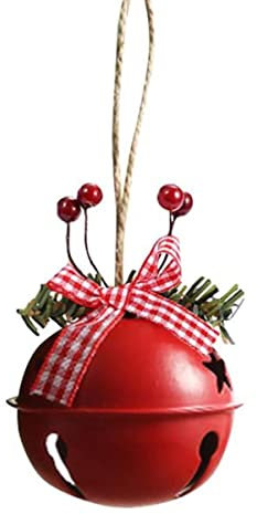 Weihnachtsglocke mit Glöckchen aus Metall, zum Aufhängen, für Weihnachtsdekoration, Neujahr, Party, Kinderspielzeug #W0-B, Spanien