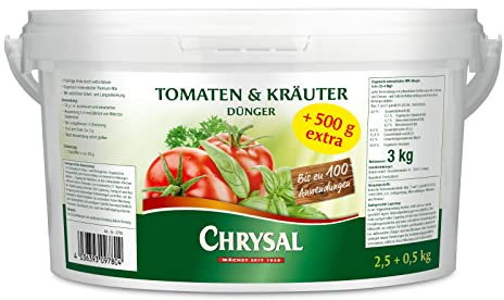 Chrysal Tomaten und Kräuter Dünger - Aktion 2,5 kg + 500 g extra
