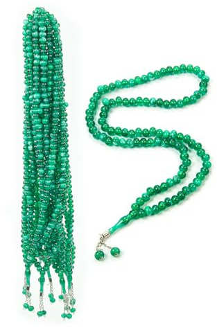 Ihvan Online, Muslimska Bönpärlor 99, Islamiska Zikr-pärlor, Tasbeeh Misbaha Masbaha Tespih, Pärlhalsband och Armband, Akryl