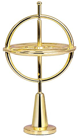 # Metall-Anti-Drehtisch-Physik-Spielzeug, buntes Geschenk für Jungen und Mädchen (Gold, One Size)