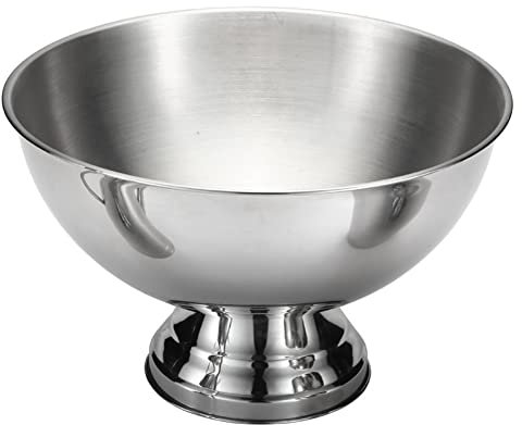 Seau à glace | Seau de service réfrigéré en acier inoxydable avec socle, seau à glace facile à nettoyer pour pâtes réfrigérées, pommes de terre, vinaigrette, fruits