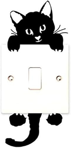 Switch Cat Wall Stickers Light Switch Decor Decals Switch/Car/Laptop/Tablet/Plug Funny Sticker Decal Home Décor
